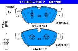 ATE Set placute frana ATE 13.0460-7280.2 (13.0460-7280.2)
