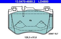 ATE Set placute frana ATE 13.0470-4880.2 (13.0470-4880.2)