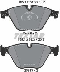 TEXTAR Set placute frana axa fata TEXTAR 2468801 (2468801)