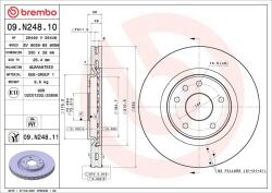 BREMBO Disc frana BREMBO 09. N248.11 (09.N248.11)
