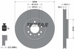 TEXTAR Disc frana TEXTAR 92110905 - fixbox