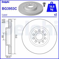 DELPHI Disc frana DELPHI BG3953C (BG3953C) - fixbox