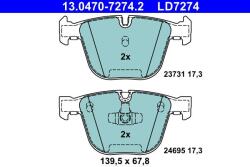 ATE Set placute frana ATE 13.0470-7274.2 (13.0470-7274.2)