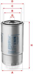 SOFIMA Filtru combustibil SOFIMA S 1H2O NR (S 1H2O NR) - fixbox