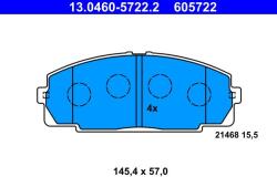 ATE Set placute frana ATE 13.0460-5722.2 (13.0460-5722.2) - fixbox
