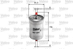 VALEO Filtru combustibil VALEO 587004 (587004) - fixbox