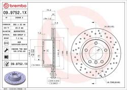 BREMBO Disc frana BREMBO 09.9752. 1X (09.9752.1X)