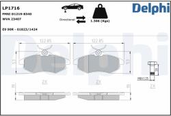 DELPHI Set placute frana DELPHI LP1716 (LP1716)