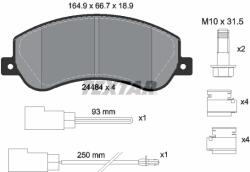 TEXTAR Set placute frana TEXTAR 2448401 (2448401)