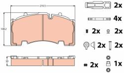 TRW Set placute frana TRW GDB5093 (GDB5093)