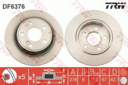 TRW Disc frana TRW DF6376 - fixbox