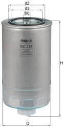 MAHLE Filtru combustibil MAHLE KC 214 (KC 214) - fixbox