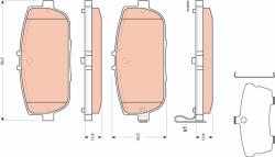 TRW Set placute frana TRW GDB3402 (GDB3402)