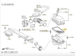 Original Toyota Filtru aer ORIGINAL TOYOTA 178010T060 (178010T060)