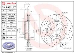 BREMBO Disc frana BREMBO 09.8952. 1X (09.8952.1X)