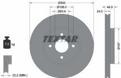 TEXTAR Disc frana TEXTAR 92139903 (92139903)