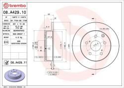 BREMBO Disc frana BREMBO 08. A429.11 (08.A429.11)