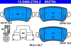 ATE Set placute frana ATE 13.0460-2794.2 (13.0460-2794.2) - fixbox