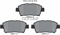 TEXTAR Set placute frana TEXTAR 2351002 (2351002) - fixbox
