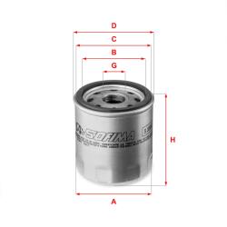 SOFIMA Filtru ulei SOFIMA S 3584 R (S 3584 R) - fixbox
