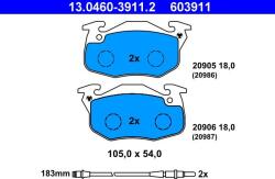 ATE Set placute frana ATE 13.0460-3911.2 (13.0460-3911.2)