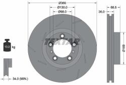 TEXTAR Disc frana TEXTAR 92213905 (92213905)