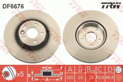 TRW Disc frana TRW DF6676S (DF6676S)