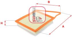 SOFIMA Filtru aer SOFIMA S 3645 A (S 3645 A) - fixbox