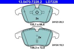 ATE Set placute frana ATE 13.0470-7228.2 (13.0470-7228.2)