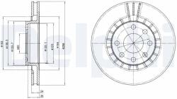 DELPHI Disc frana DELPHI BG2443 (BG2443) - fixbox