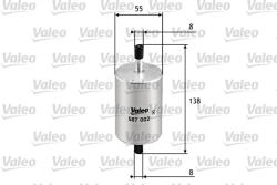 VALEO Filtru combustibil VALEO 587002 (587002) - fixbox
