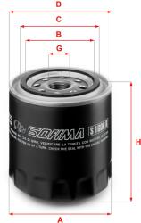 SOFIMA Filtru ulei SOFIMA S 1600 R (S 1600 R) - fixbox