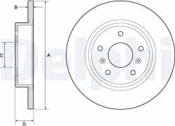 DELPHI Disc frana DELPHI BG4807C (BG4807C) - fixbox