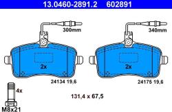 ATE Set placute frana ATE 13.0460-2891.2 (13.0460-2891.2) - fixbox
