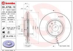 BREMBO Disc frana BREMBO 09. A758.11 (09.A758.11)