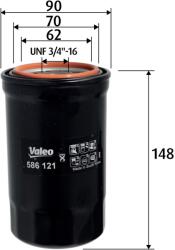 VALEO Filtru ulei VALEO 586121 (586121) - fixbox