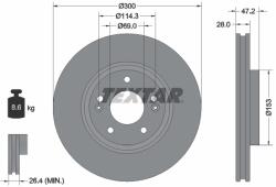 TEXTAR Disc frana TEXTAR 92166505 (92166505)