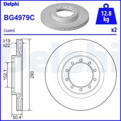 DELPHI Disc frana DELPHI BG4979C (BG4979C) - fixbox