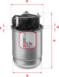 SOFIMA Filtru combustibil SOFIMA S 5517 GC (S 5517 GC) - fixbox