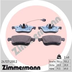 ZIMMERMANN Set placute frana ZIMMERMANN 24727.200. 2 (24727.200.2)