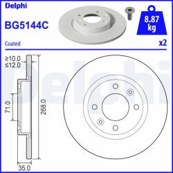 DELPHI Disc frana DELPHI BG5144C - fixbox