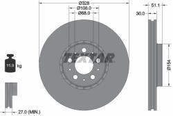 TEXTAR Disc frana TEXTAR 92284105 (92284105)