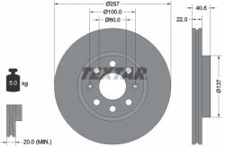TEXTAR Disc frana TEXTAR 92145703 (92145703)