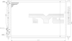 TYC Radiator, racire motor TYC 702-0011 - fixbox