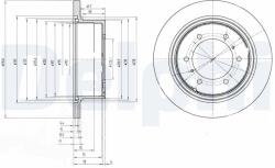 DELPHI Disc frana DELPHI BG3105 (BG3105) - fixbox