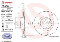 BREMBO Disc frana BREMBO 09. C427.11 (09.C427.11)