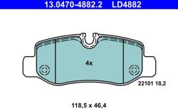 ATE Set placute frana ATE 13.0470-4882.2 (13.0470-4882.2)