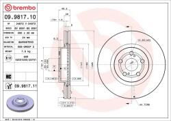 BREMBO Disc frana BREMBO 09.9817. 11 (09.9817.11)