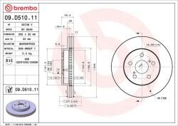 BREMBO Disc frana BREMBO 09. D510.11 (09.D510.11)