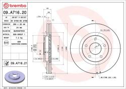 BREMBO Disc frana BREMBO 09. A716.21 (09.A716.21)